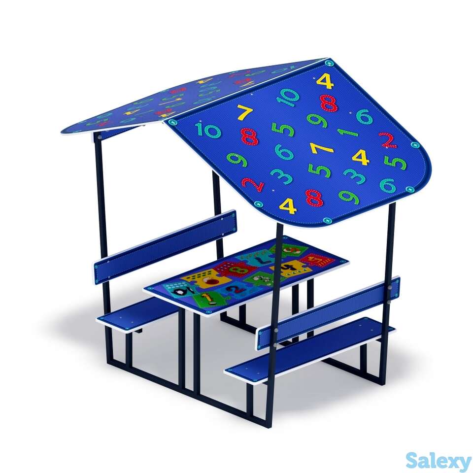 Столик детский с навесом арифметика мф 31.01.08-03, фотография 1