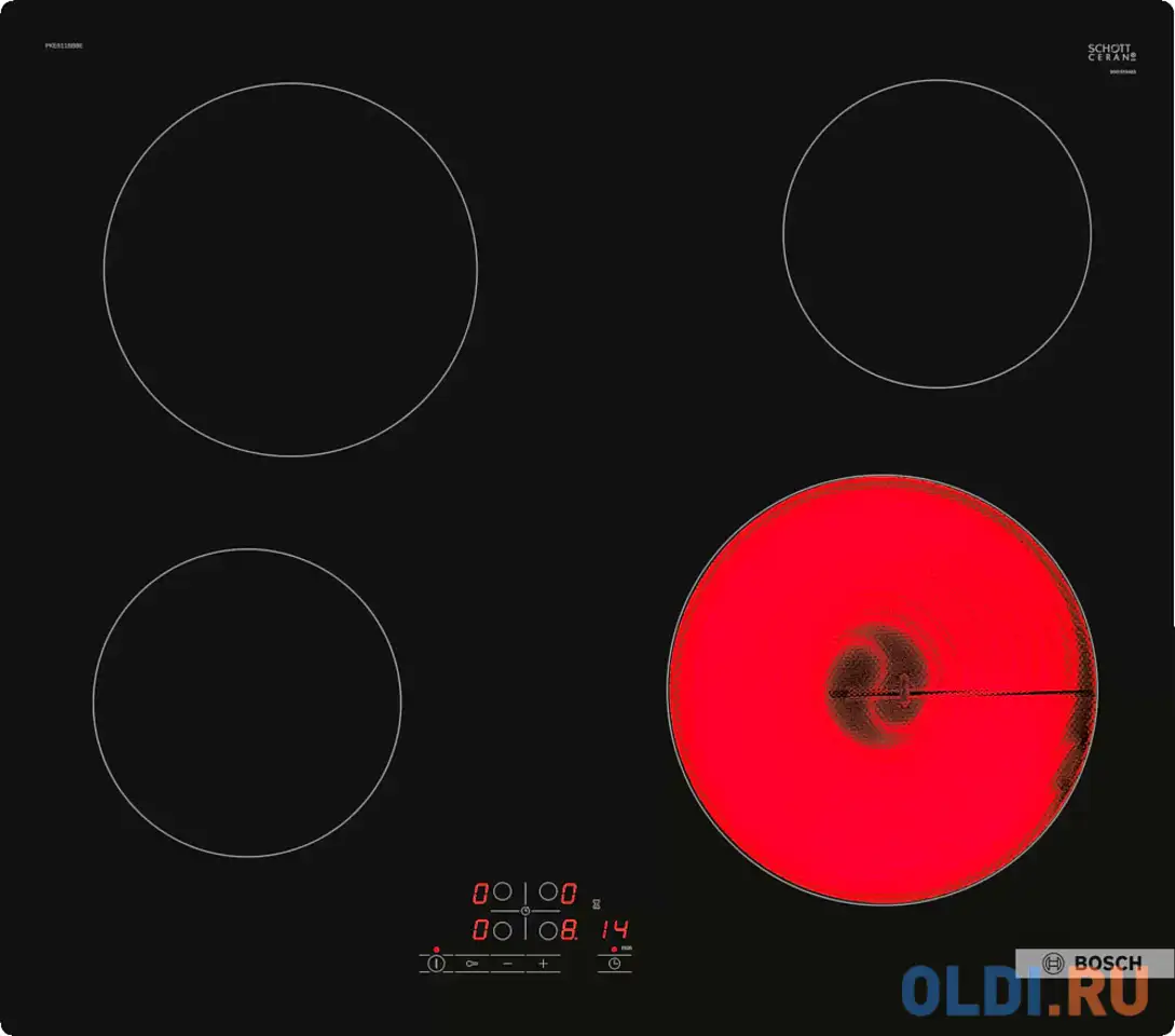 Варочная панель электрическая bosch pke611bb2e черный, фотография 1