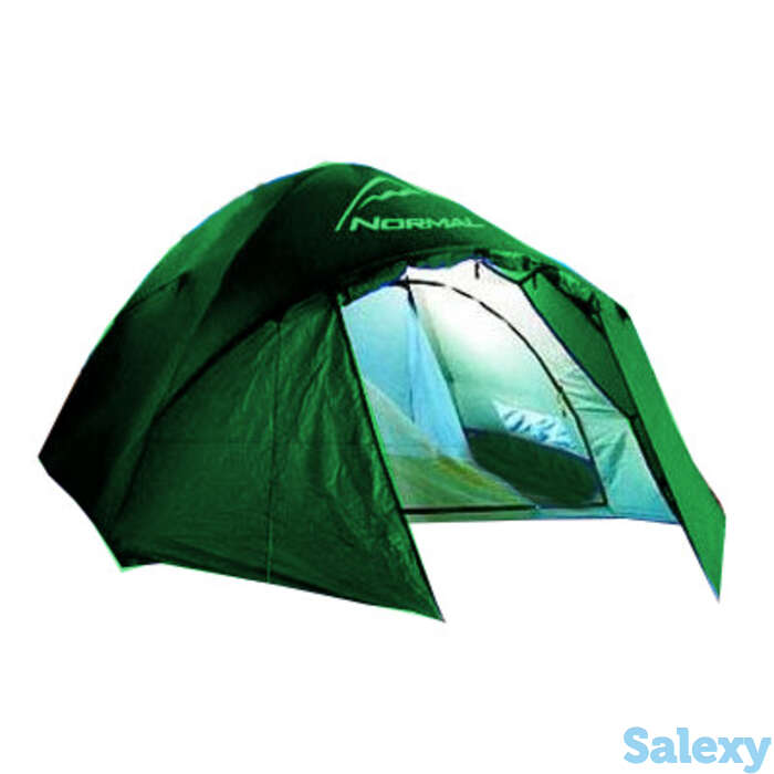 Палатка нормал лотос 2 зеленая (уценка, истёк срок хранения, гарантия 14 дней), фотография 1