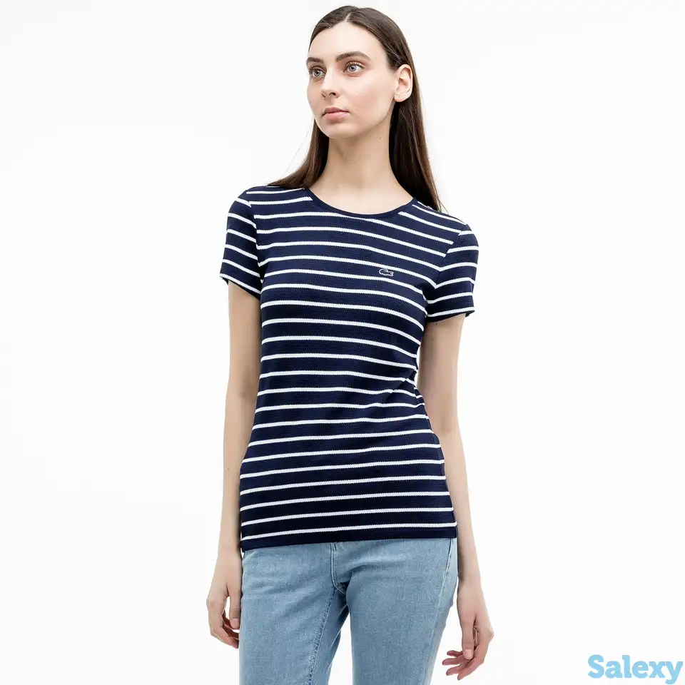 Женская футболка lacoste slim fit, фотография 1