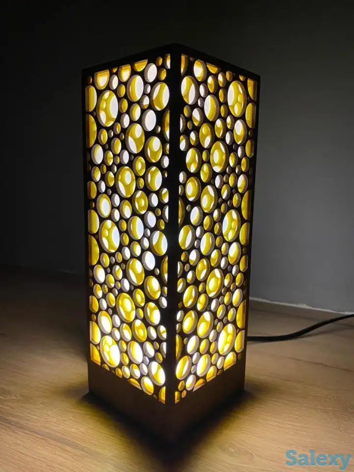 Желтый Интерьерный светильник - ночник, фотография 4