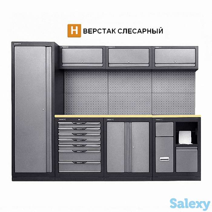 H-TYPE Верстак слесарный, общий размер: 2640*1950*500 мм, фотография 1