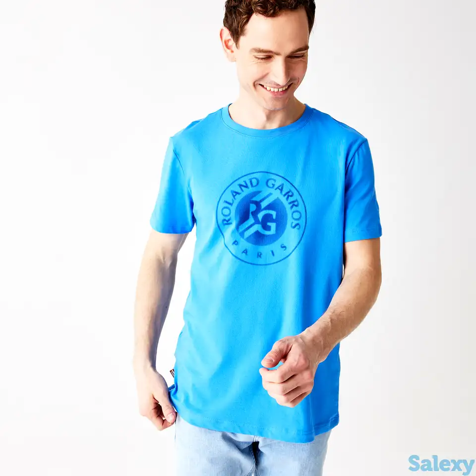 Мужская футболка lacoste sport roland garros edition из органического хлопка, фотография 1