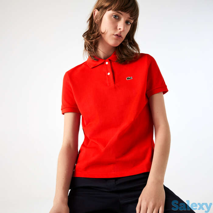 Женское поло lacoste classic fit из дыщащего хлопка peqie, фотография 1