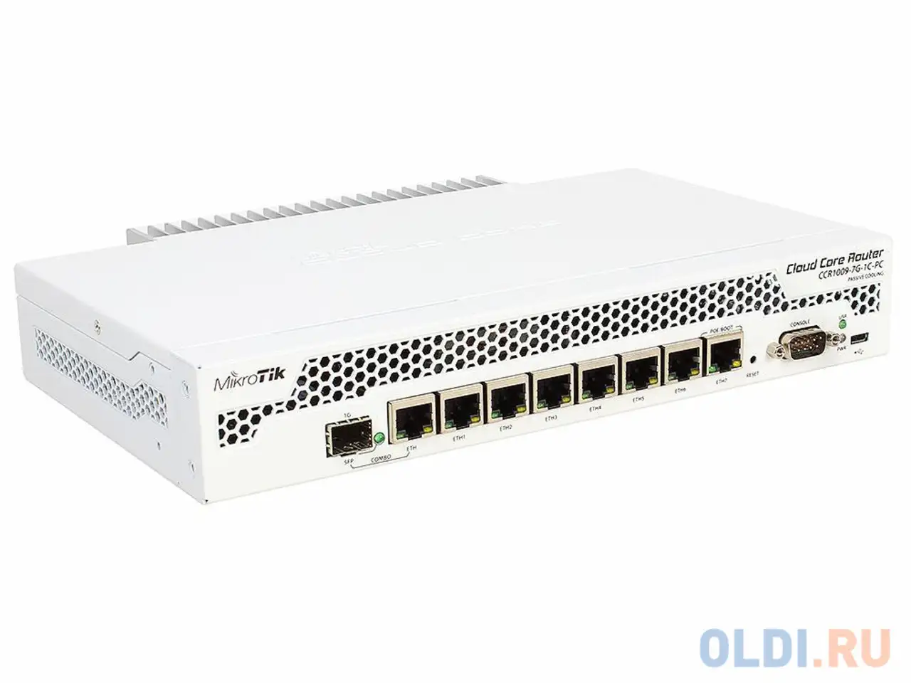 Маршрутизатор mikrotik ccr1009-7g-1c-pc cloud core router 1009-7g-1c-pc with tilera tile-gx9 cpu, фотография 1