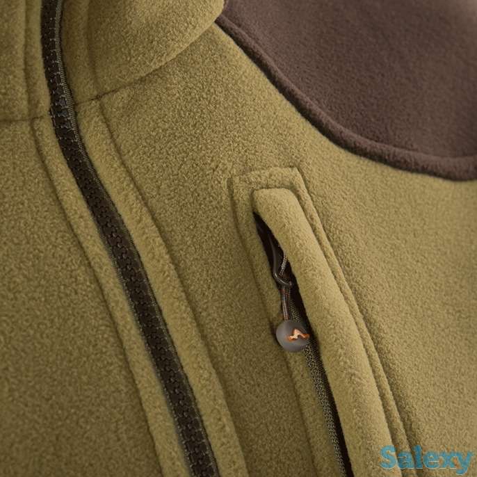 Куртка флисовая спортивная теплая сивера караган 2.0 олива/трюфель, фотография 4