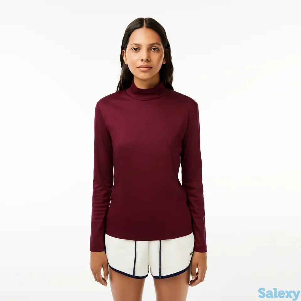 Женская хлопковая водолазка lacoste, фотография 1