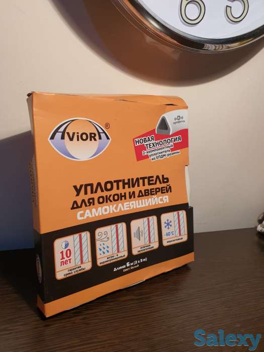 Уплотнитель для окон самоклеящийся Р профиль 6 метров, фотография 4