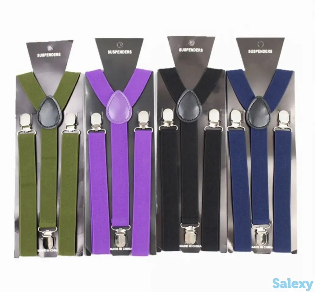 Подтяжки мужские однотонные в Алматы, фотография 2