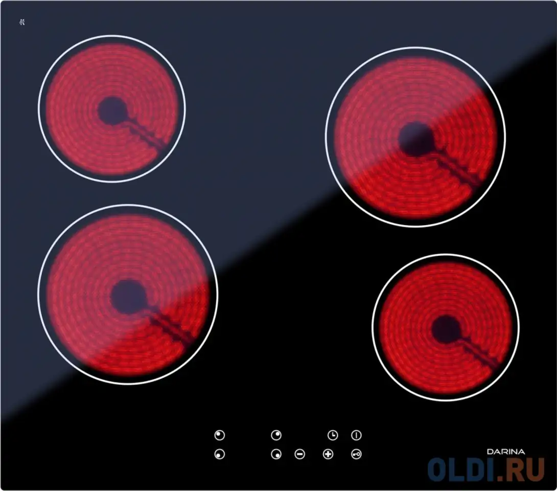 Варочная панель электрическая darina pl e323 b черный, фотография 1