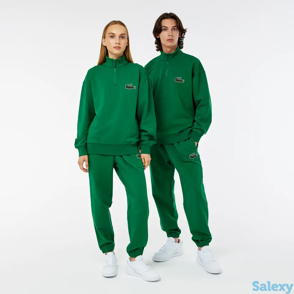 Флисовые брюки lacoste sport unisex из органического хлопка, фотография 1