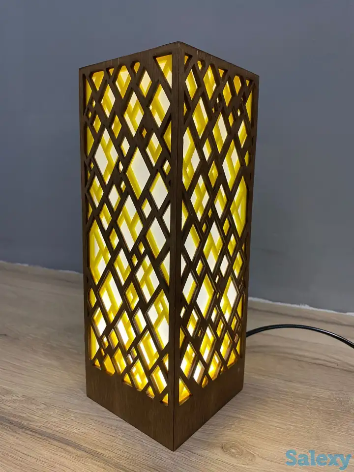 Желтый Интерьерный светильник - ночник, фотография 7