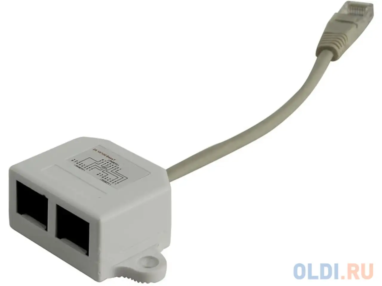 Разветвитель 5bites ly-sb026 rj45 t568a/t568b - 2xrj45 10/100base-t ly-sb26b-a, фотография 1