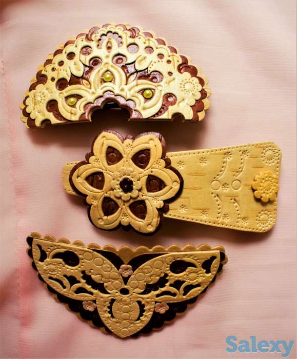 Заколки для волос из бересты, фотография 9