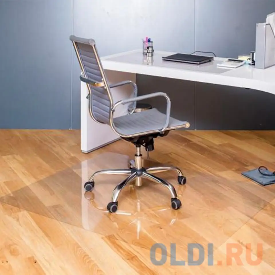 Коврик защитный для напольных покрытий brabix, поликарбонат, 120х150 см, глянец, толщина, фотография 1