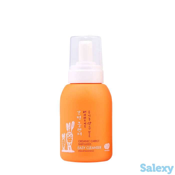 Детская пенка для купания whamisa organic carrot baby & kids easy cleanser, фотография 1