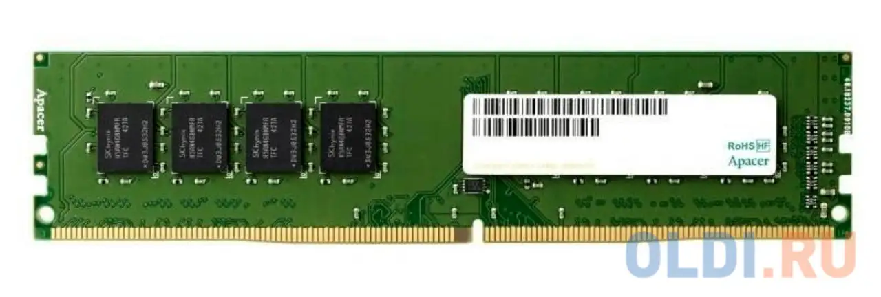 Оперативная память для компьютера apacer dg.04g2k.kam dimm 4gb ddr3 1600 mhz, фотография 1