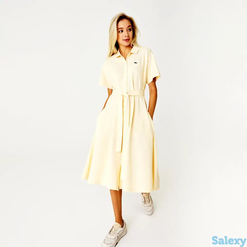 Женское платье lacoste с поясом, фотография 1
