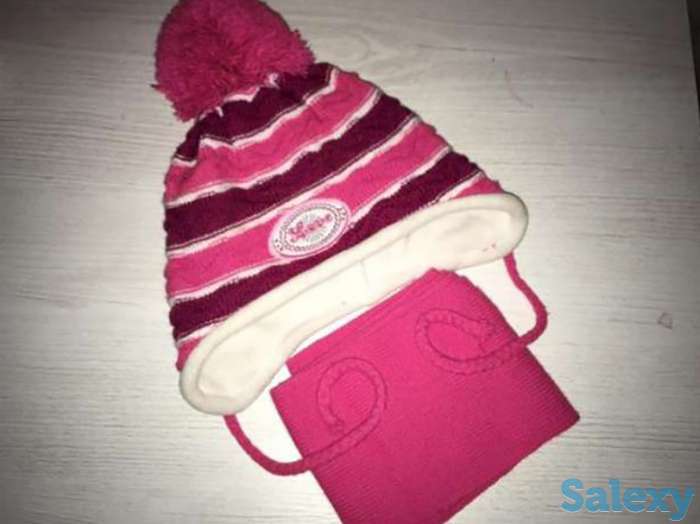 Новый. Красивый, зимний комплект. Шапка и шарф. Польша., фотография 1