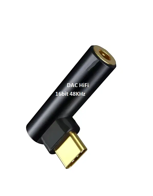 Усилитель для наушников Type-C на 3.5 мм DAC OUIO16bit 48 KHz, фотография 3