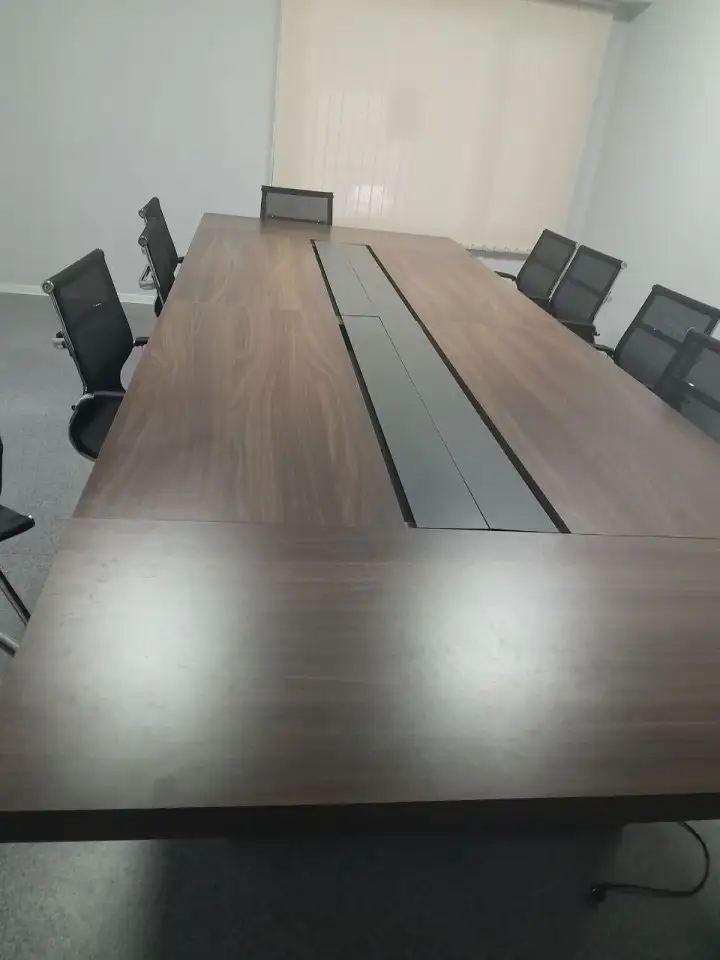 СТОЛ  ДЛЯ СОВЕЩАНИЙ  СО СТУЛЬЯМИ 10 шт, фотография 1