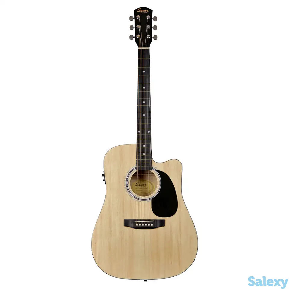 Электро-акустическая гитара fender squier sa-105ce natural, фотография 1