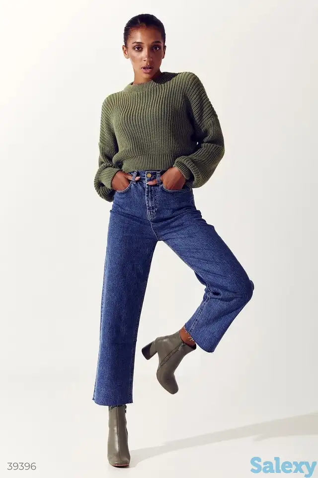 Укороченные джинсы прямого кроя, фотография 1