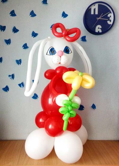 цветы и фигуры из воздушных шаров , фотография 2
