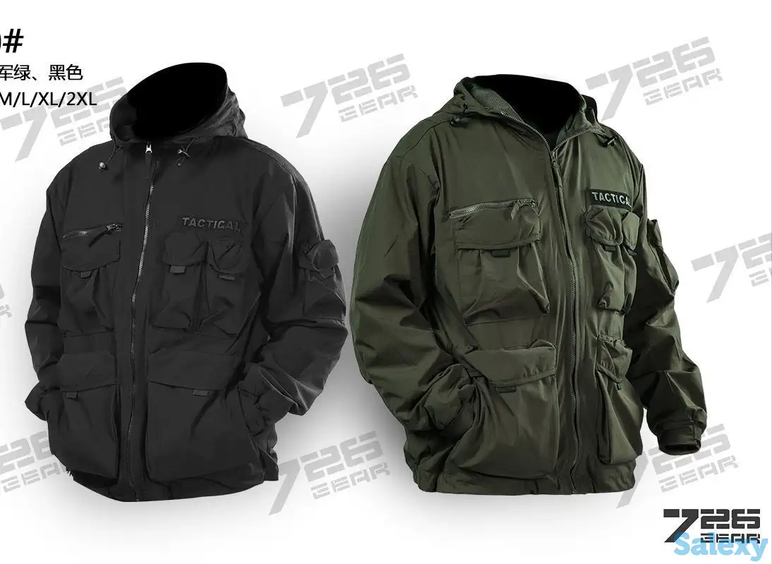 Натовские Ветровки-726. С карманами и с капюшоном. Оптом и в Розницу, фотография 1