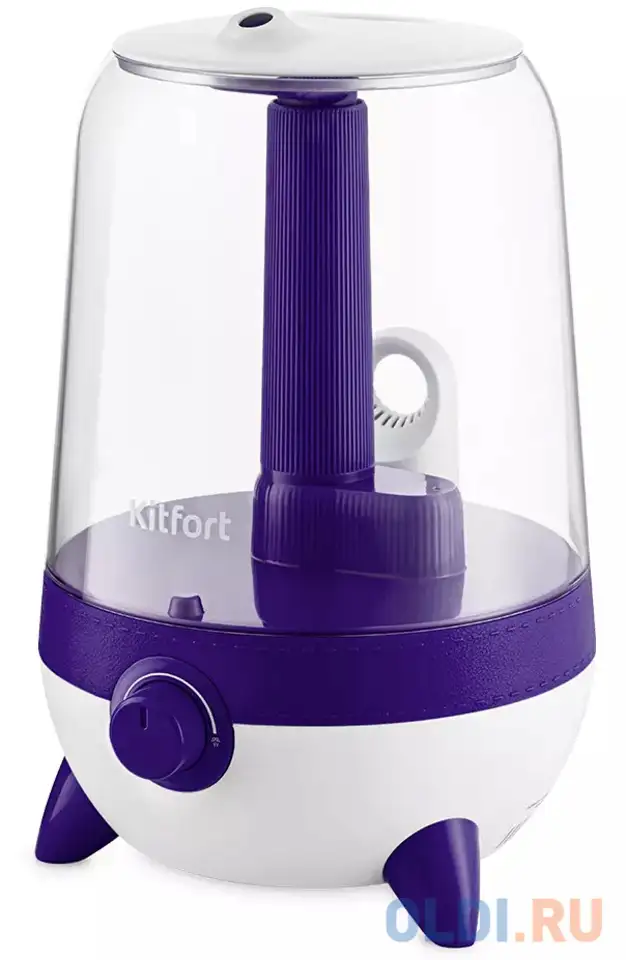 Увлажнитель воздуха kitfort кт-2828-1 бело-фиолетовый, фотография 1