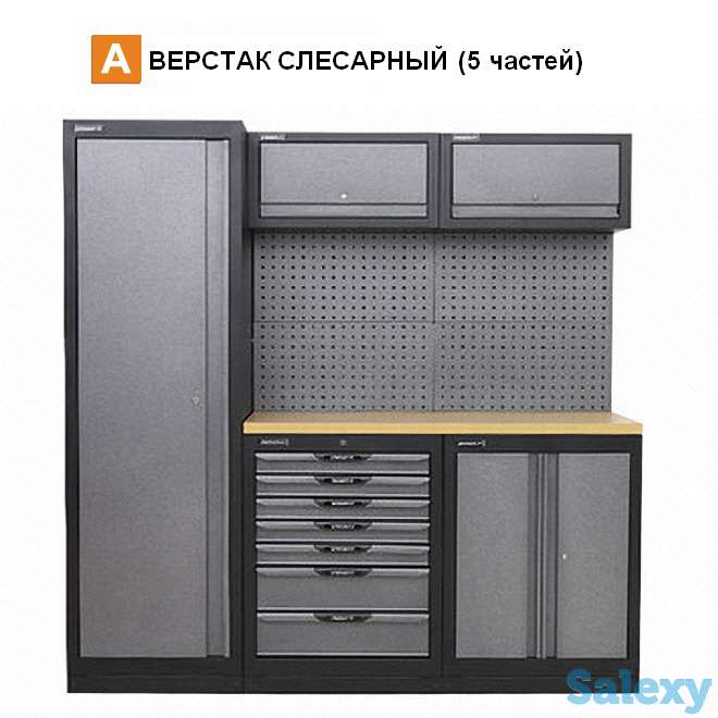 A-TYPE — Верстак слесарный, общий размер: 1955×1950×500 мм, фотография 1