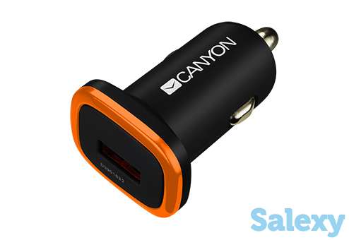 Автомобильное зарядное устройство canyon universal 1xusb car adapter 5v-1a cne-cca01b. черный, фотография 2