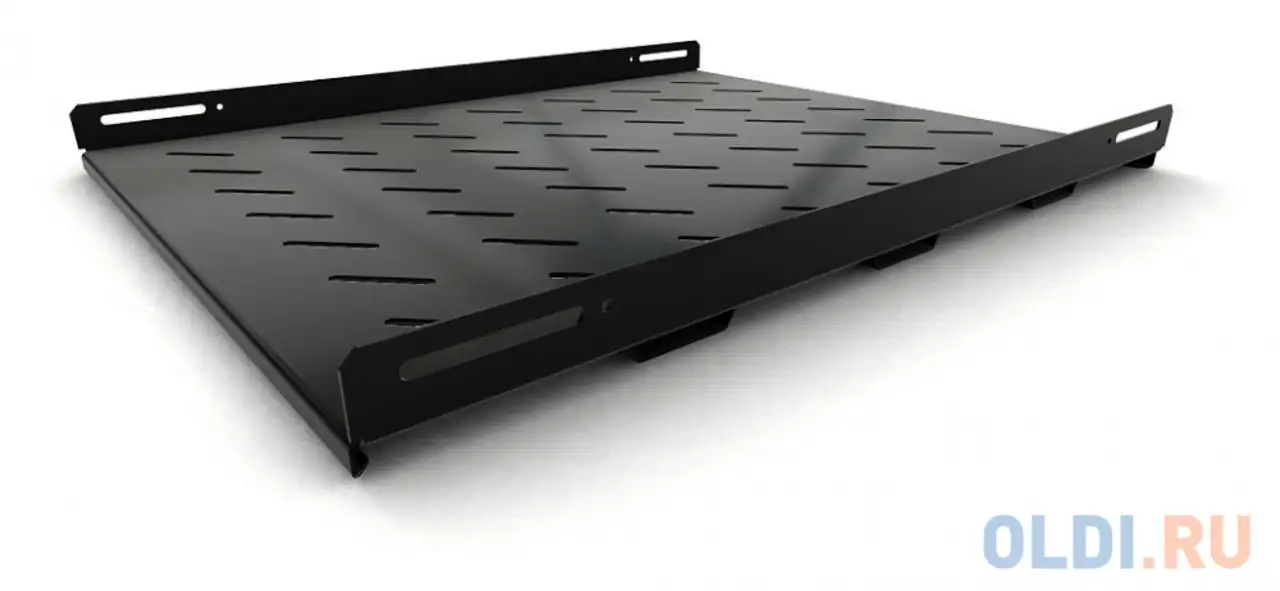 Полка стационарная hyperline tsh3h-650-ral9004 1u нагр.:100кг. 19