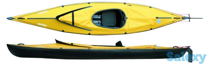 Байдарка тритон варзуга 1 люкс серая/синяя, фотография 1