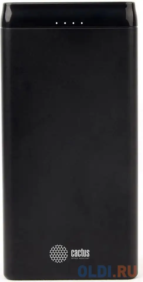 Мобильный аккумулятор cactus cs-pbfspt-10000 10000mah 3a 2xusb солн.бат. черный, фотография 1