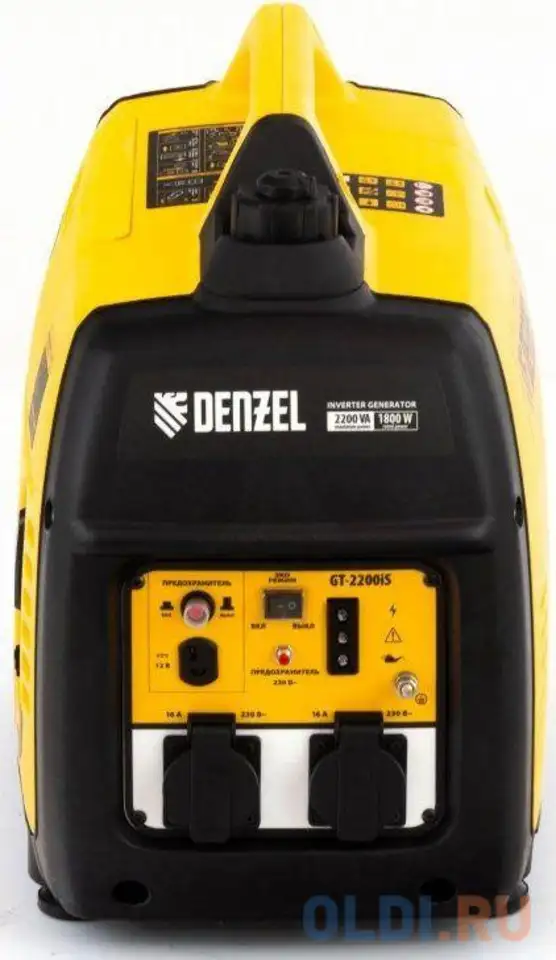 Генератор инверторный gt-2200is, 2,2 квт, 230 в, бак 4 л, закрытый, фотография 1