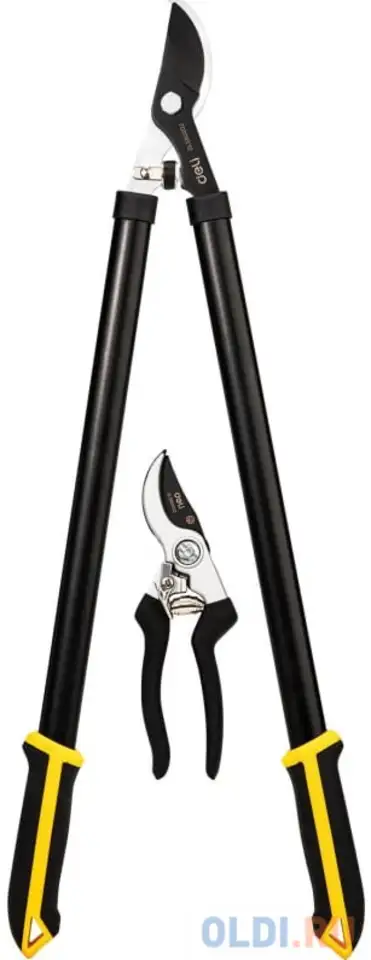 Набор сучкорез + секатор deli dl580002 набор из двух предметов. сталь, фотография 1