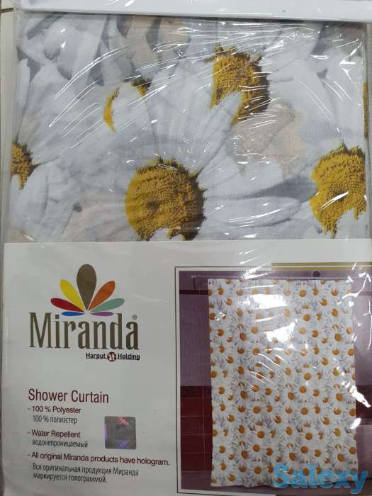 Стильные Шторки для душа и ванны, Турция Яркие Ромашки, фотография 2