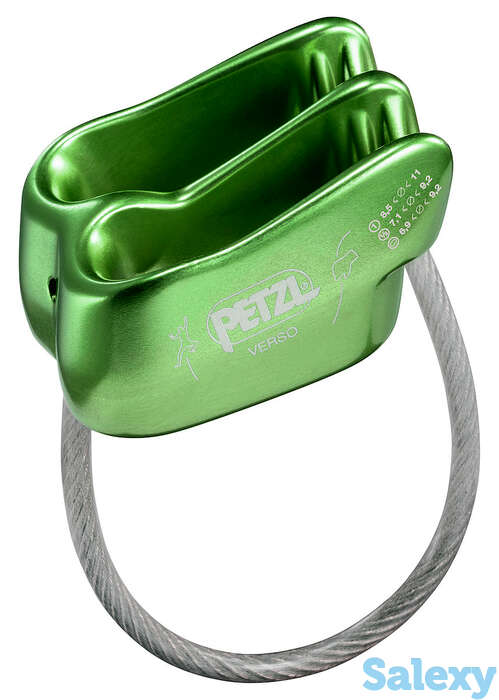 Страховочно-Спусковое Устройство Petzl Verso New Green, фотография 1
