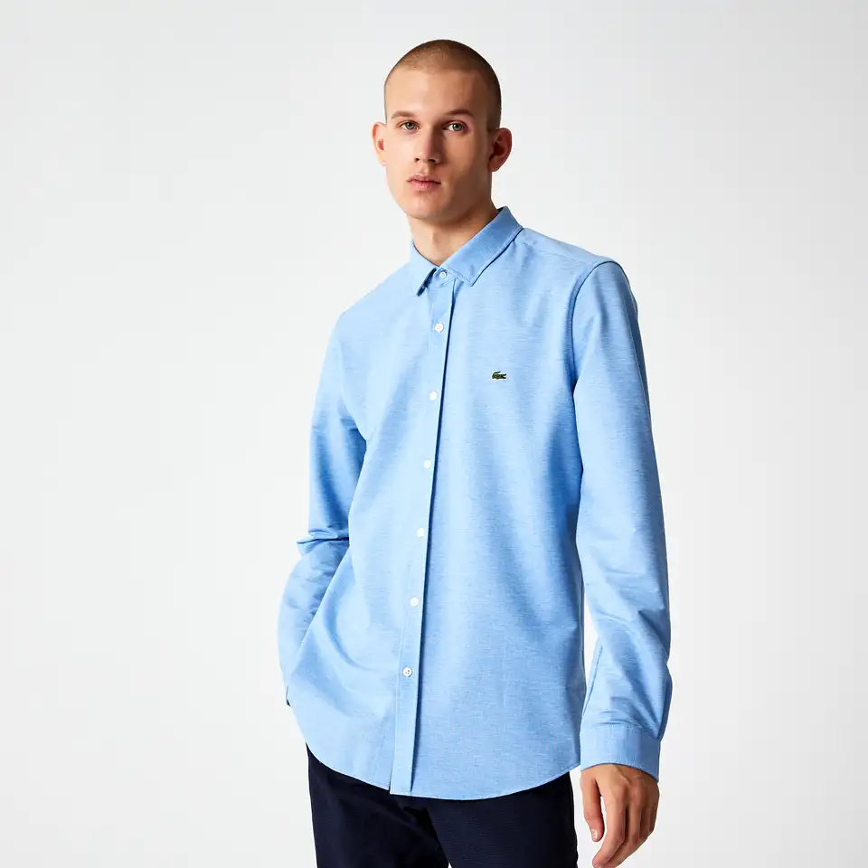 Мужская рубашка lacoste slim fit, фотография 1