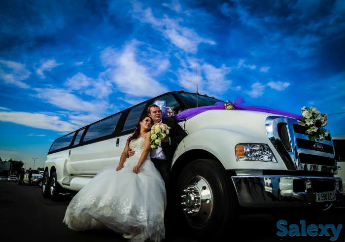 Лимузины Алматы на свадьбу и день рождения, выписка из роддома, трансфер в аэропорт, юбилеи и выпускной, фотография 7