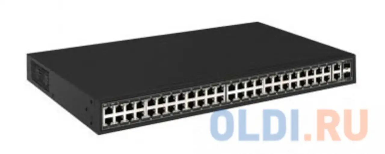 Коммутатор osnovo sw-64822(700w) 50x100мбит/с 48poe 700w неуправляемый, фотография 1