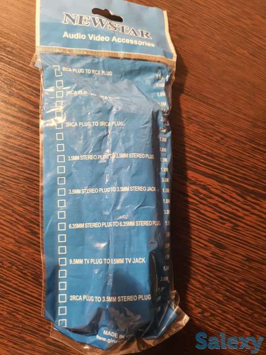 Кабель DVD ДВД, шнур видео провод высокое качество 3RCA три тюльпана, фотография 2