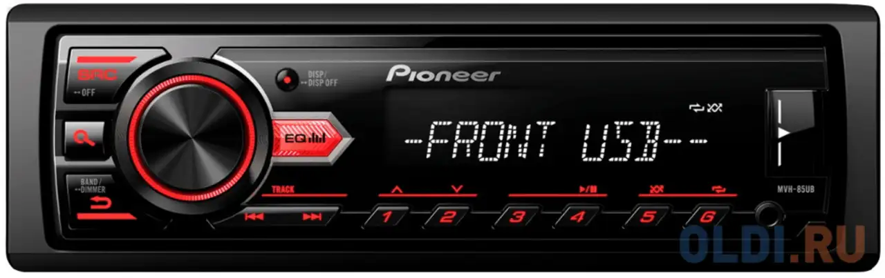 Автомагнитола pioneer mvh-85ub 1din 4x50вт, фотография 1