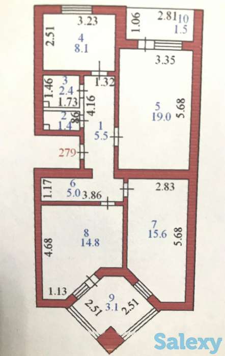 Продам 3 комнатную квартиру, Құдайбердіұлы 29/1, фотография 1