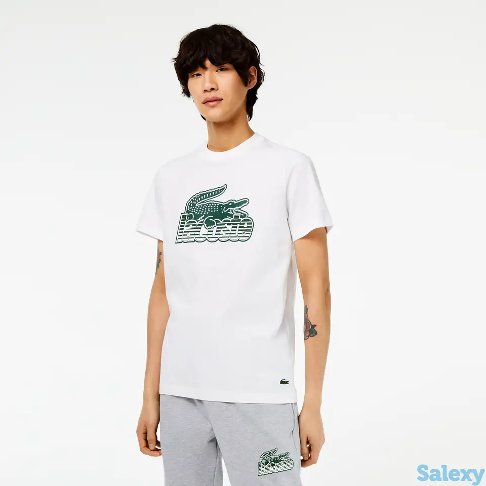 Мужская хлопковая футболка lacoste, фотография 1