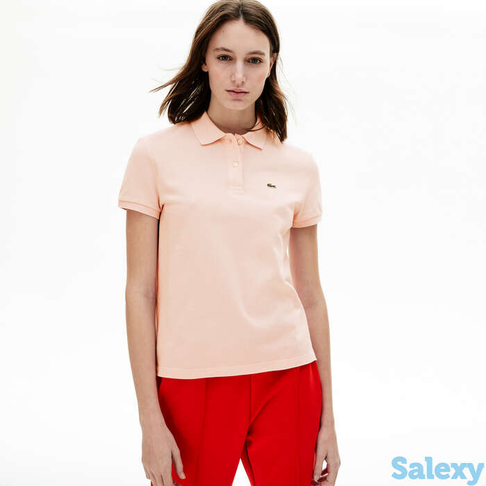 Женское поло lacoste classic fit из дыщащего хлопка peqie, фотография 1