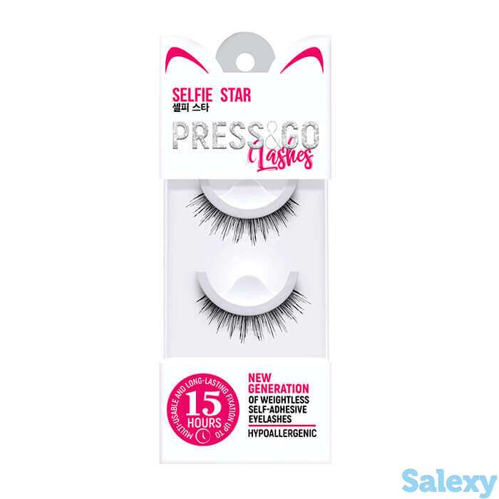 Накладные ресницы selfie star press&go wednesday t8, фотография 1