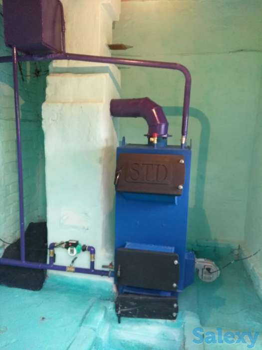 Установка котлов отопления длительного горения, фотография 1