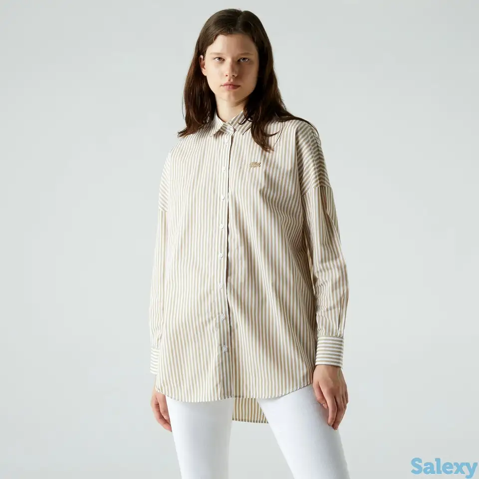 Женская рубашка lacoste loose fit, фотография 1